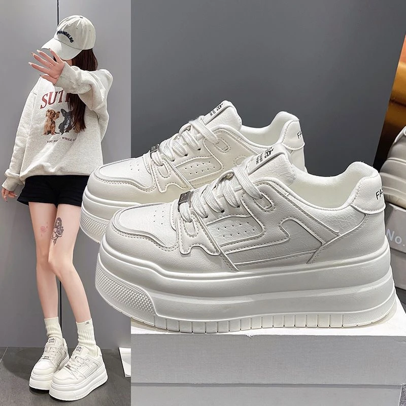 【WW】001-050厚底增高小白鞋女百搭板鞋2025新款夏季运动休闲鞋