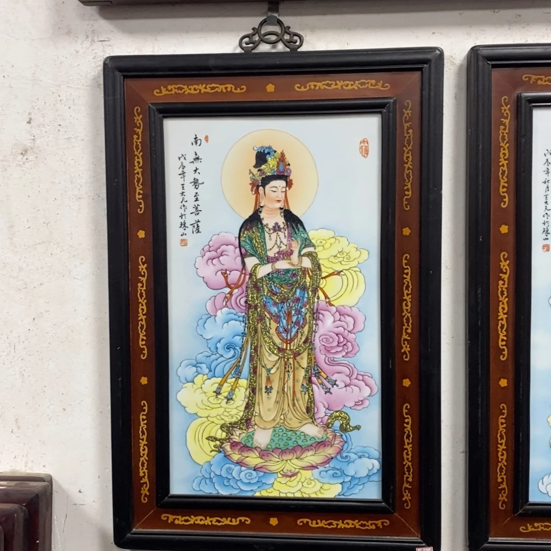 瓷片70*50 景德镇瓷板画柴窑烧制