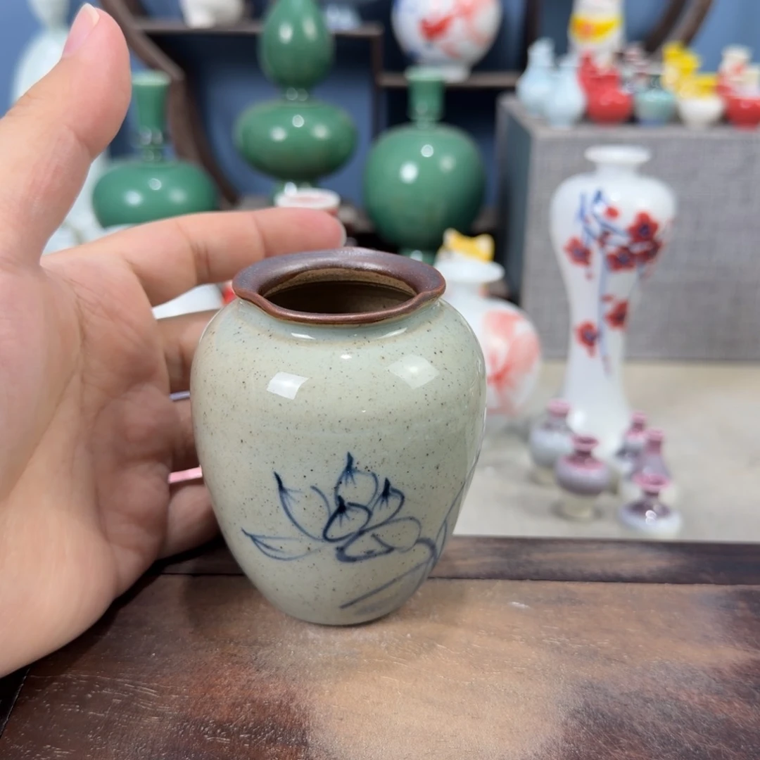 陶瓷手工小花器摆件
