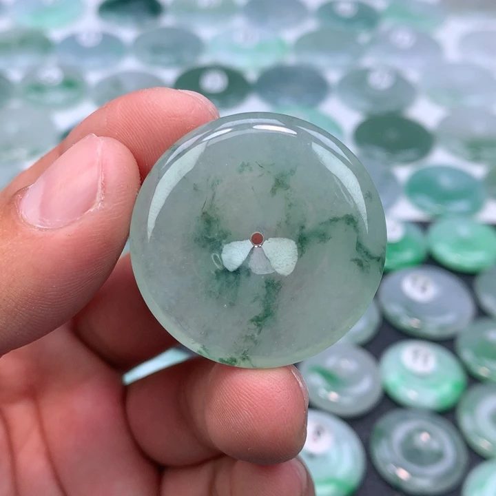 颈饰未镶嵌翡翠缅甸天然A货翡翠35.5-5.9