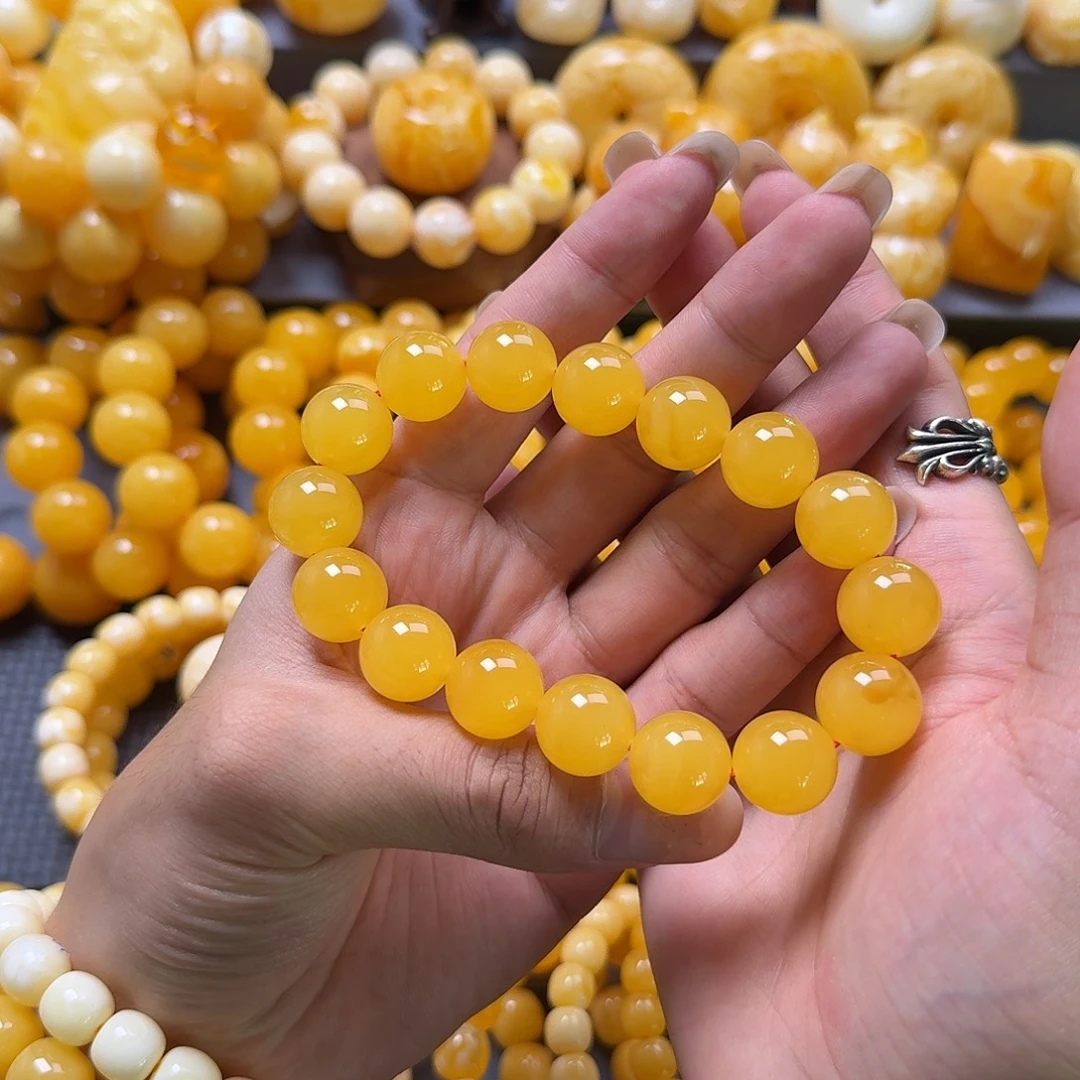 蜜蜡未镶嵌珠宝奇石同料15mm