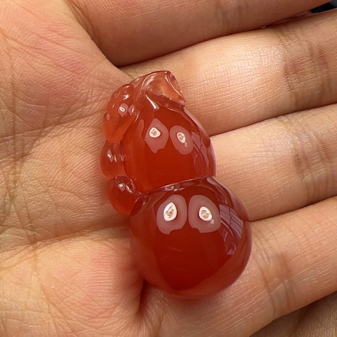 未镶嵌冰红葫芦南红玛瑙