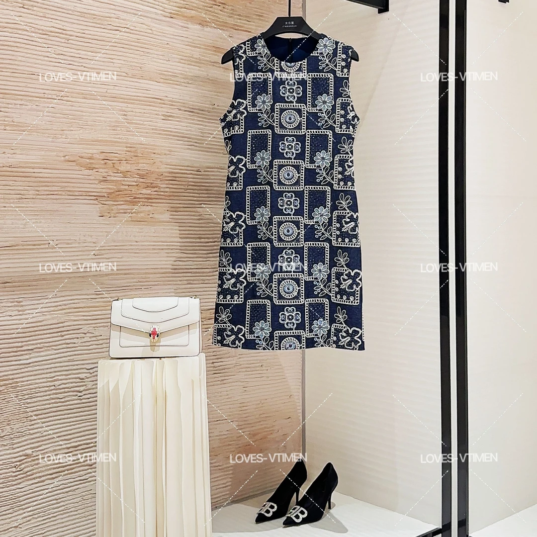 【薇薇专属】赫本风高定显瘦气质法式时尚长款连衣裙L-A1640