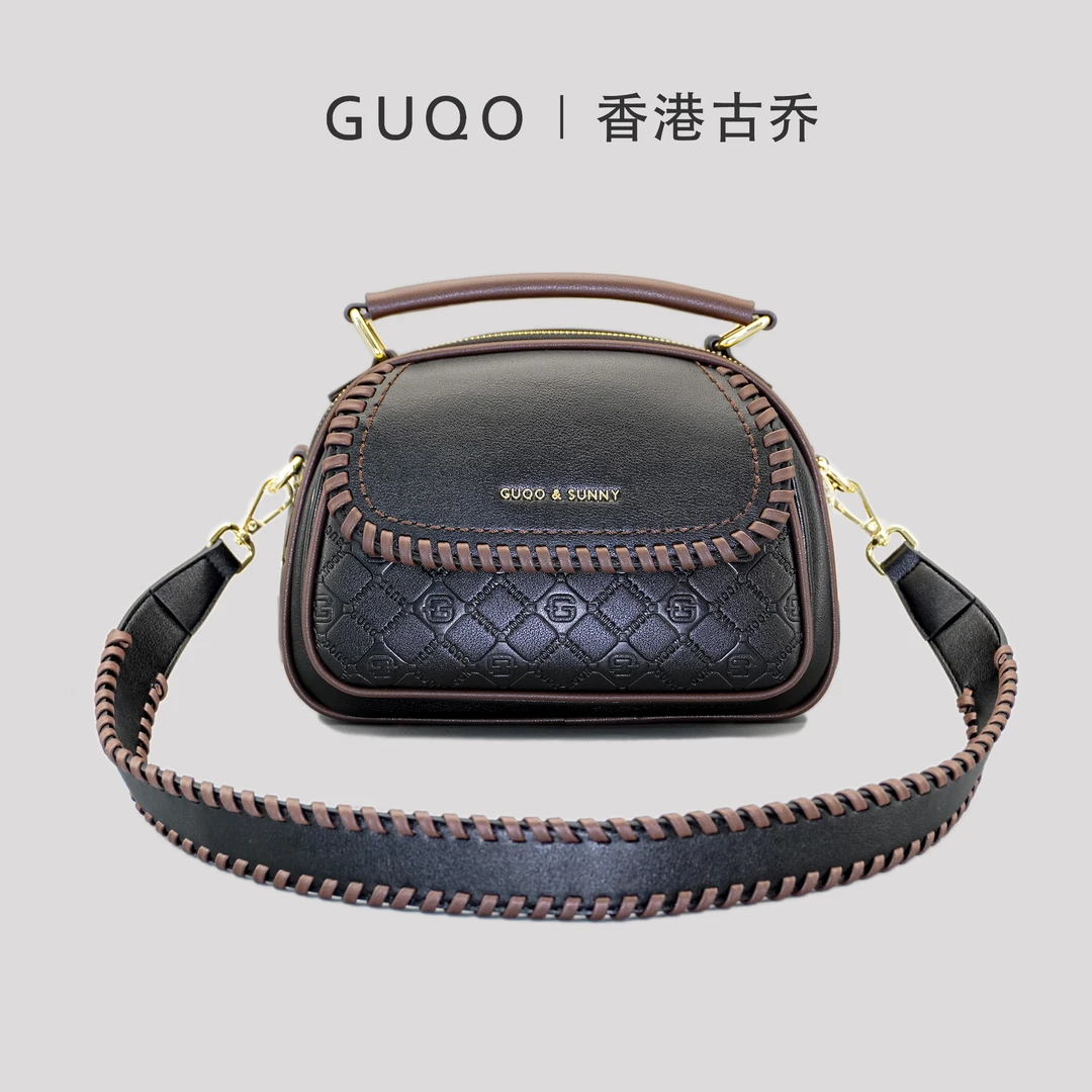 香港古乔铂金包新款时尚潮流9077复古港风洋气百搭手提斜挎女包