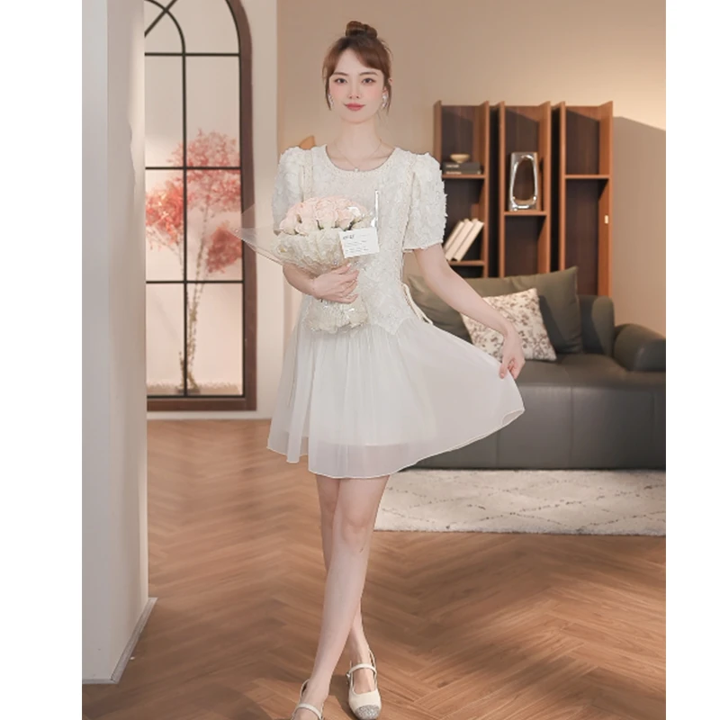 乔琪拉-【茶歇少女】新款百搭显瘦收腰连衣裙-54137K