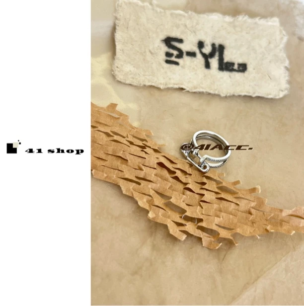 铜合金戒指 B无编号克克别针闭口戒指百搭日常款