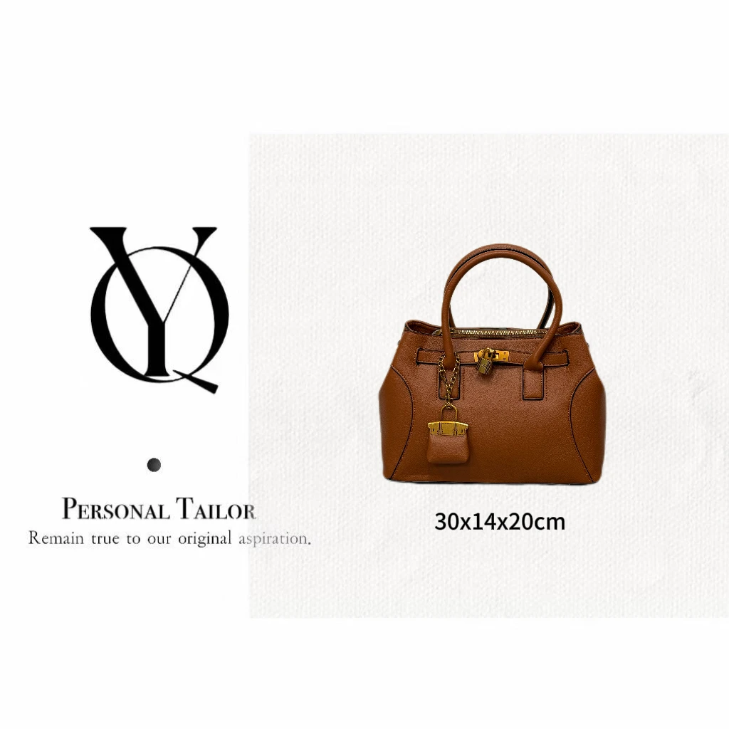 YUQIAO/【Birkin】Togo牛皮手提斜挎包中古金棕色YQ287