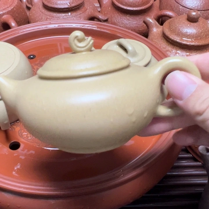 茶壶紫砂原矿本山绿