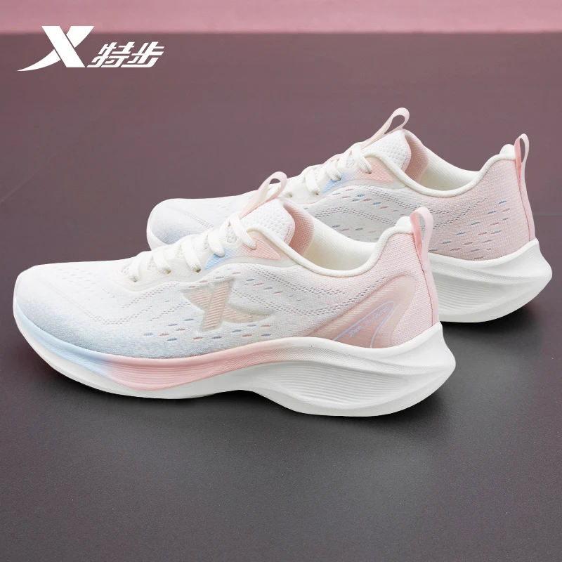 【柔云】特步女鞋2025时尚新款官方正品女士鞋子轻便百搭跑步运动鞋