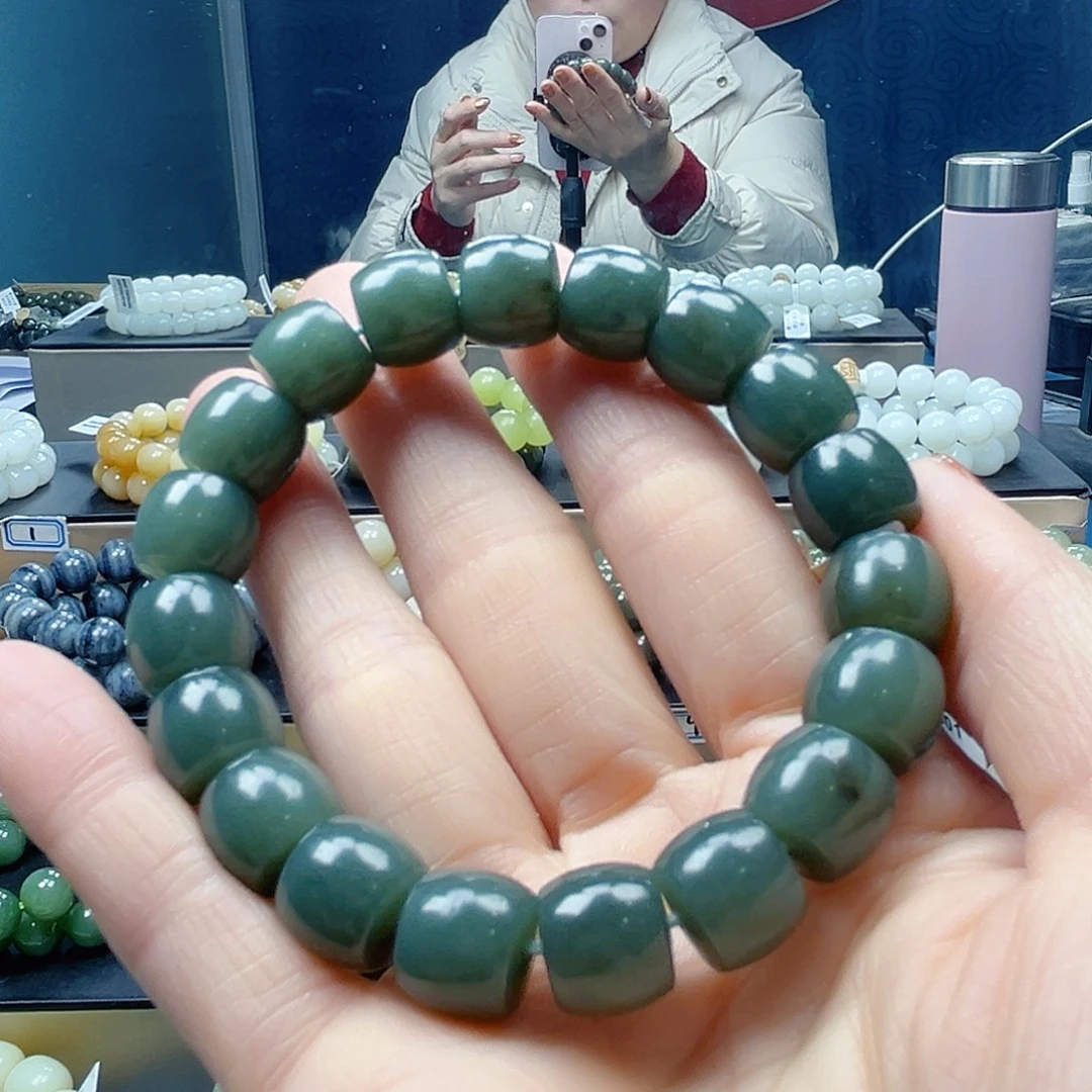 和田玉未镶嵌手链