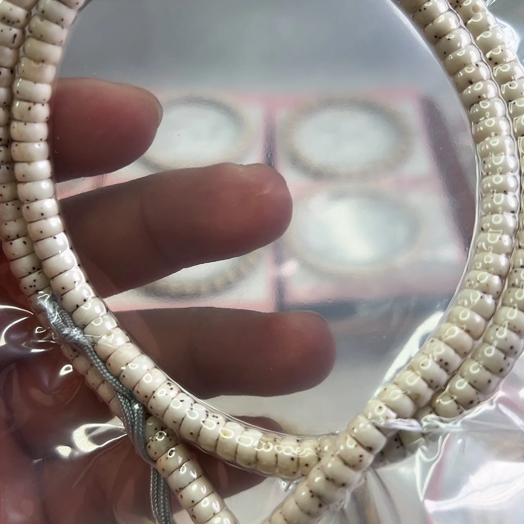 手串星月菩提6*3 数星星 骨瓷白
