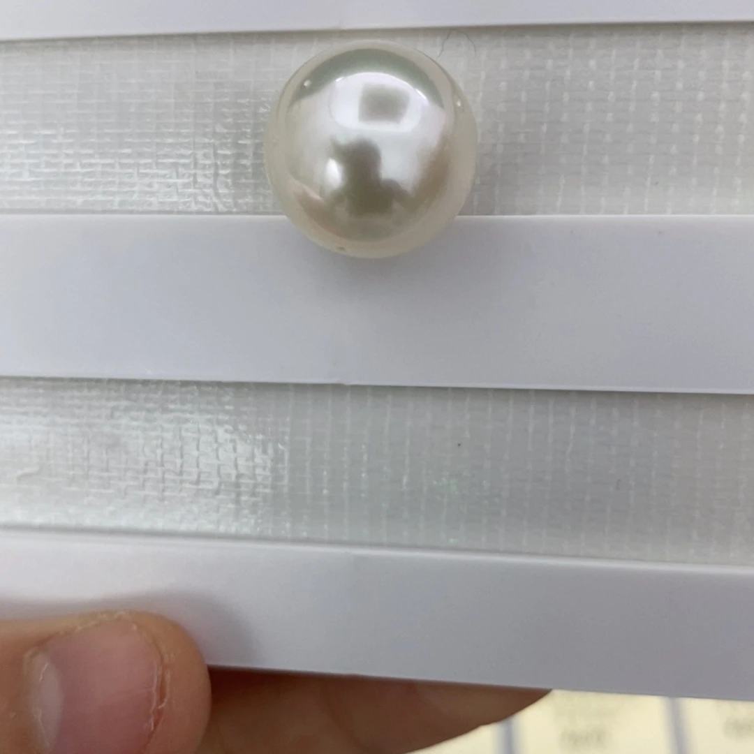 澳白宝石光14-15mm海水珍珠银S925镶嵌