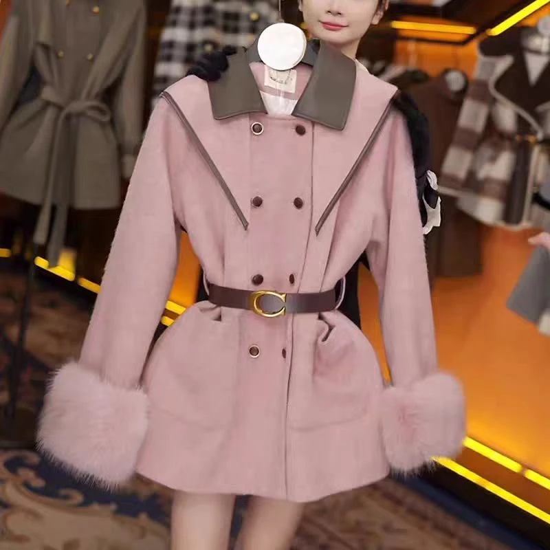 现货【工厂清仓】冬季保暖厚款女短外套风衣秋冬女孩女装外套