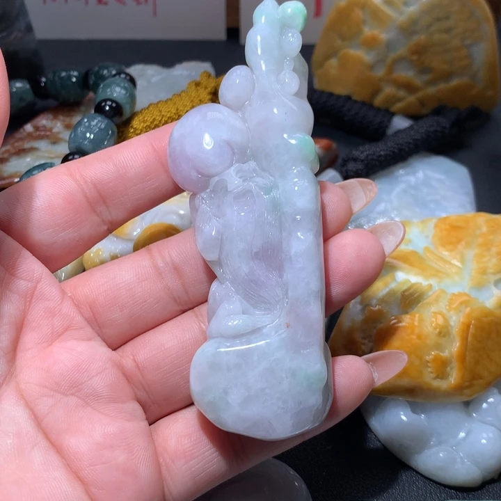 翡翠未镶嵌颈饰保真天然A货翡翠