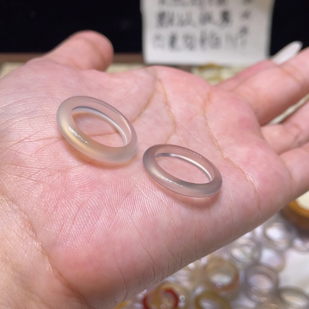 花***0玛瑙/玉髓未镶嵌戒指64号港16