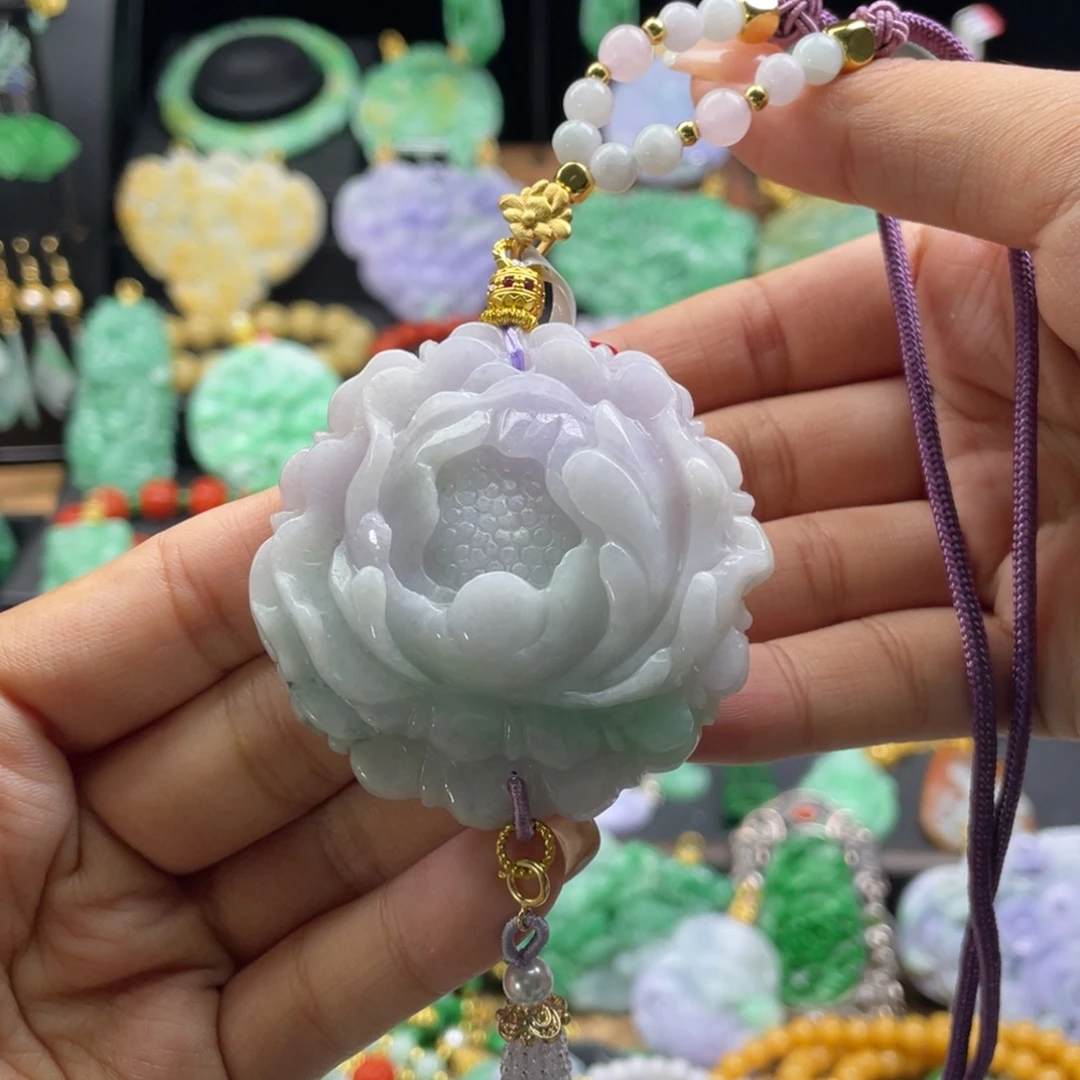 翡翠未镶嵌颈饰代编织