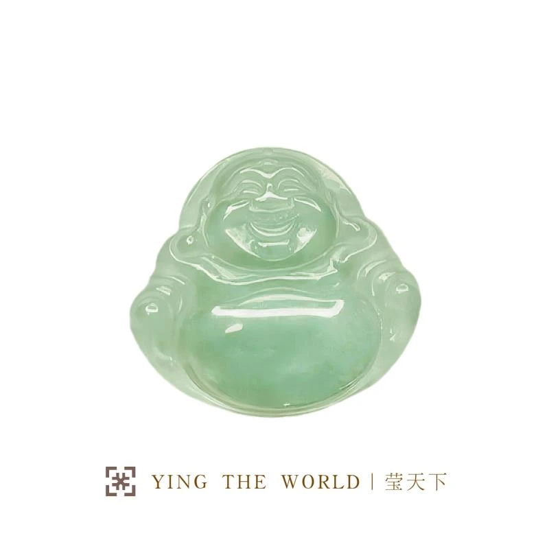 缅甸翡翠苹果绿佛公（天然翡翠多样性发货介意勿拍）