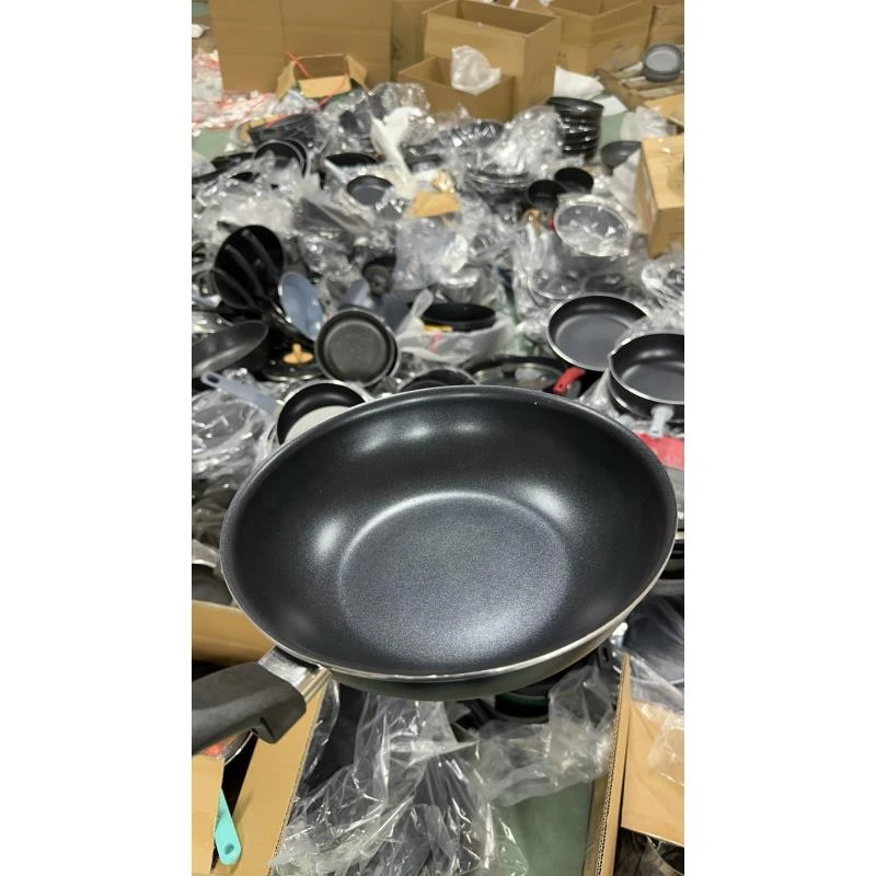 A62煎锅炒锅不粘锅口径26高度7 外贸尾货部分微瑕，介意勿拍