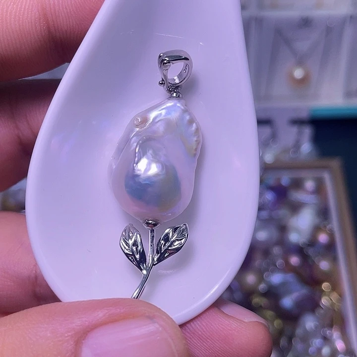 颈饰合金淡水珍珠33