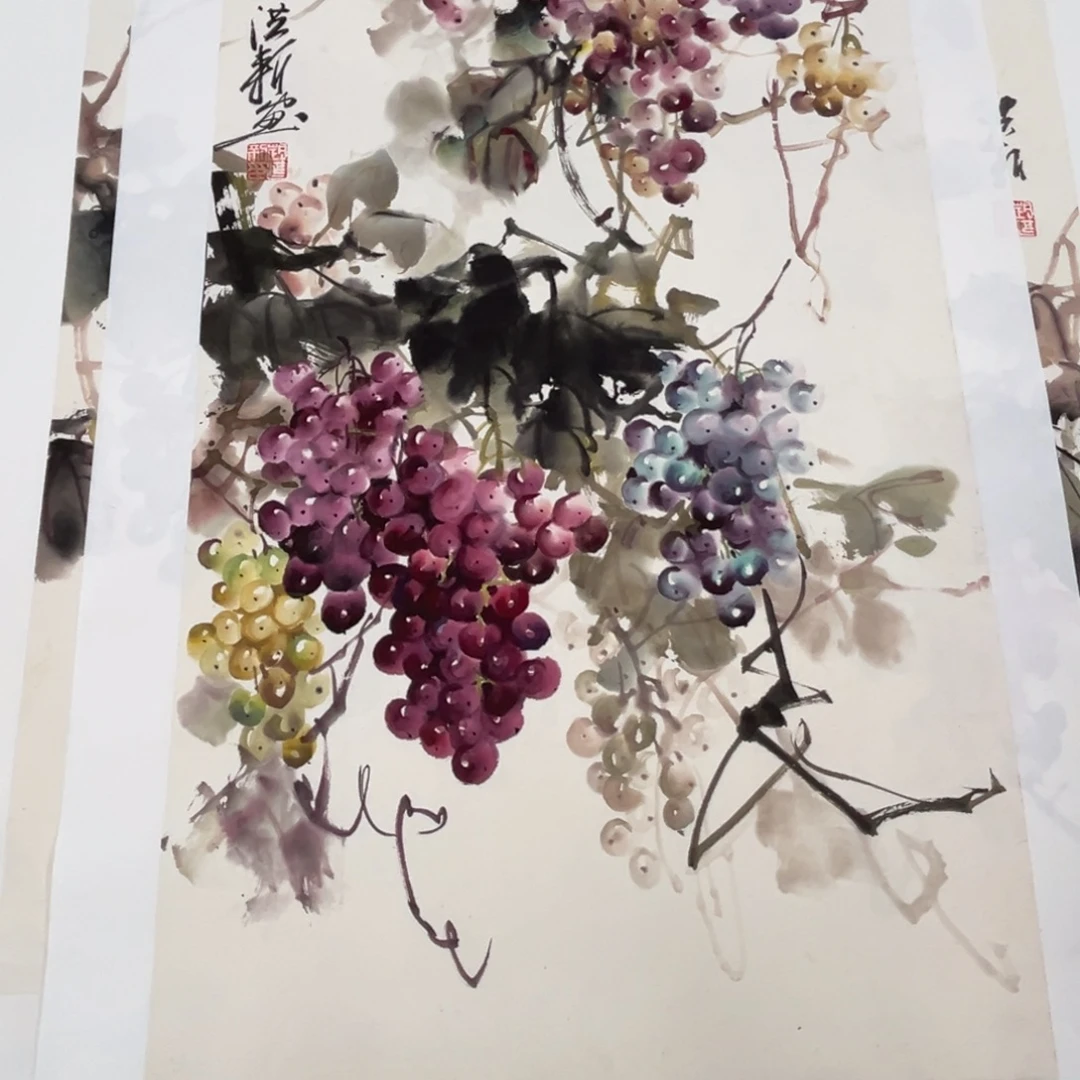 国画绘画作品多次