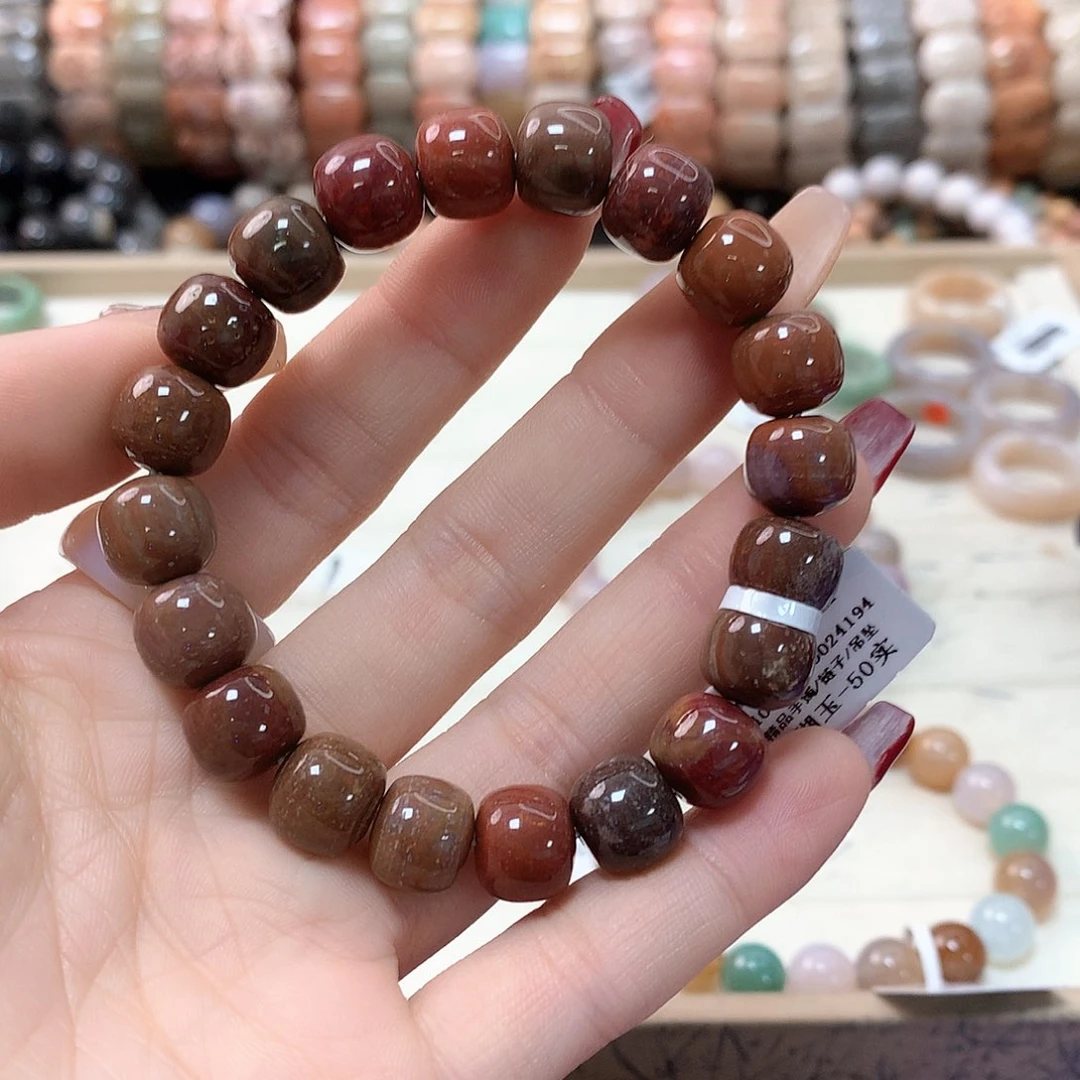 硅化珊瑚（珊瑚玉）手链未镶嵌紫*856