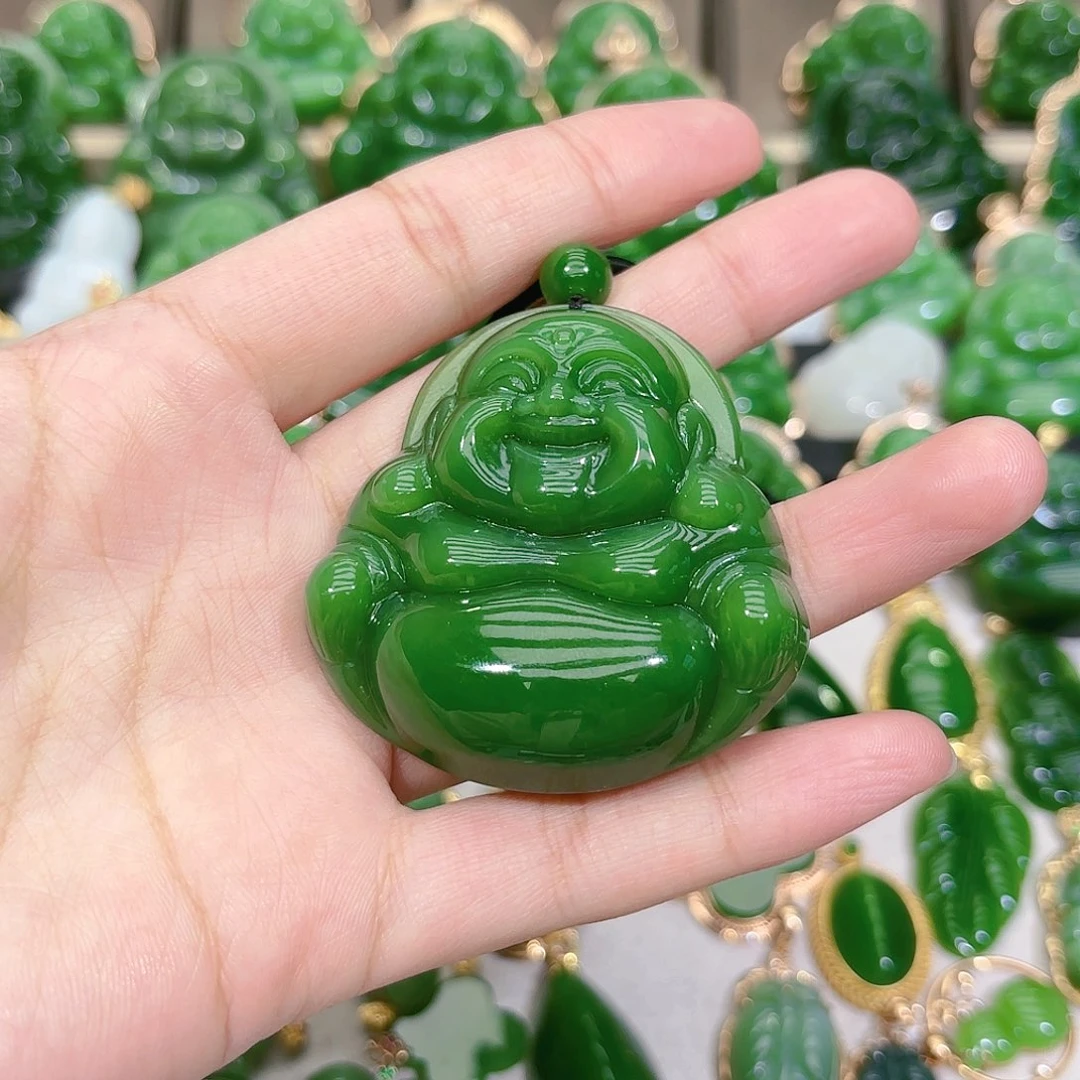 和田玉（碧玉）颈饰未镶嵌