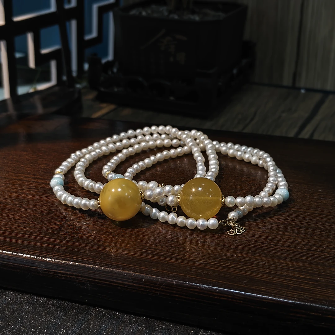 【书记甄选】原创淡水珍珠项链 多样性发一件 约4mm BB370