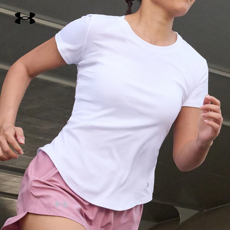 安德玛官方UA夏季玩球穿搭CoolSwitch女子跑步运动短袖T恤1373399