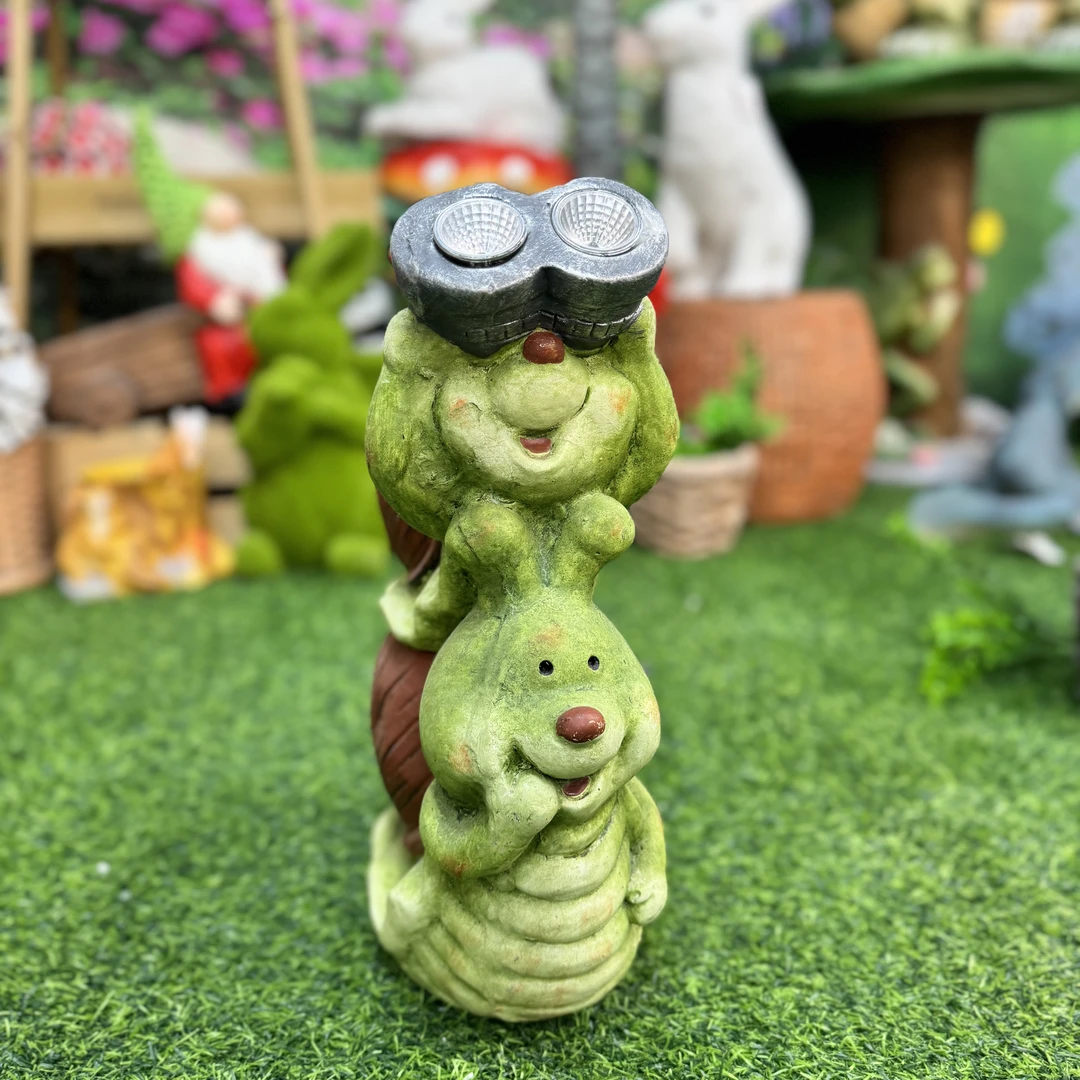 可爱卡通乌龟望远镜户外花园庭院装饰品摆件室内儿童房客厅玄关