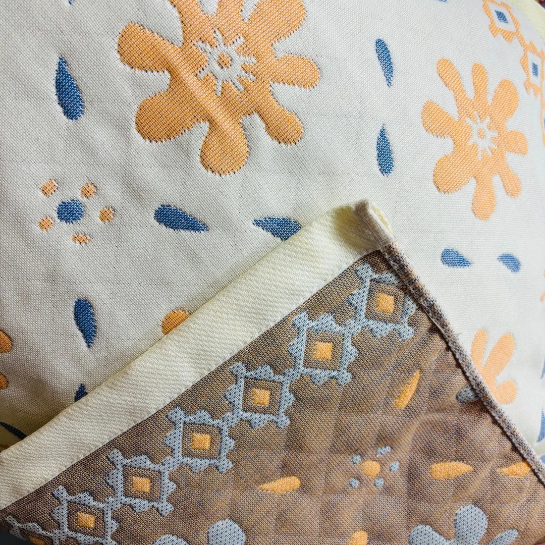 【枕巾】原色纱枕巾一对装加厚款 绽放