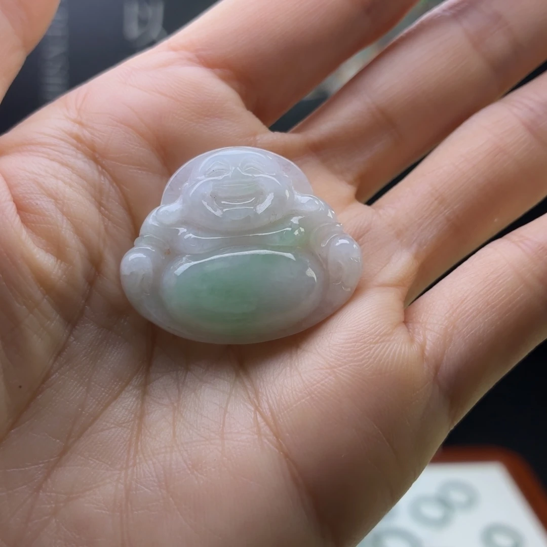 公***財翡翠未镶嵌吊坠(不含链)佛公