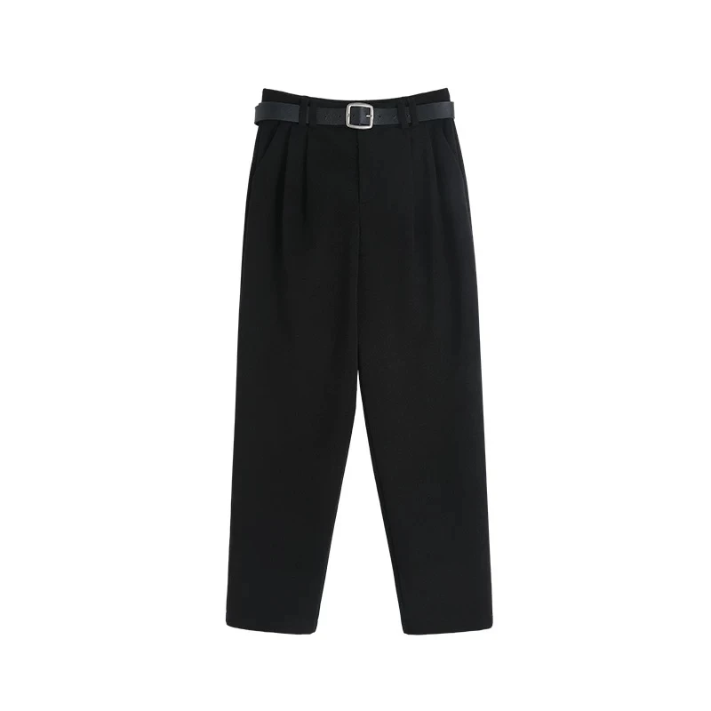 【高弹面料】高品定制感西装休闲百搭显瘦九分裤-苋 17212(23812)