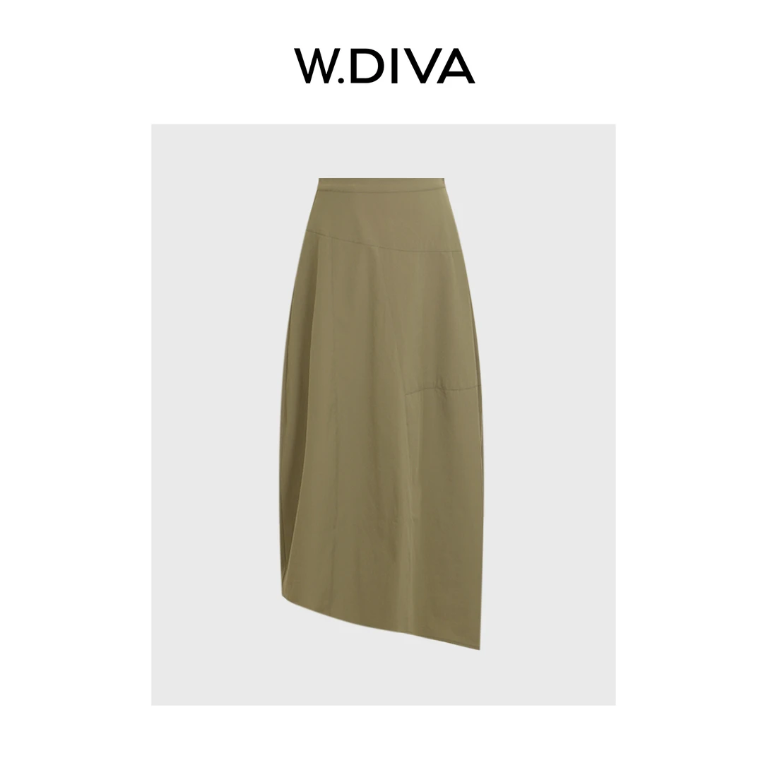 W.Diva【气球裙】自然舒适氛围感时尚立体剪裁茧型半裙女51K171799