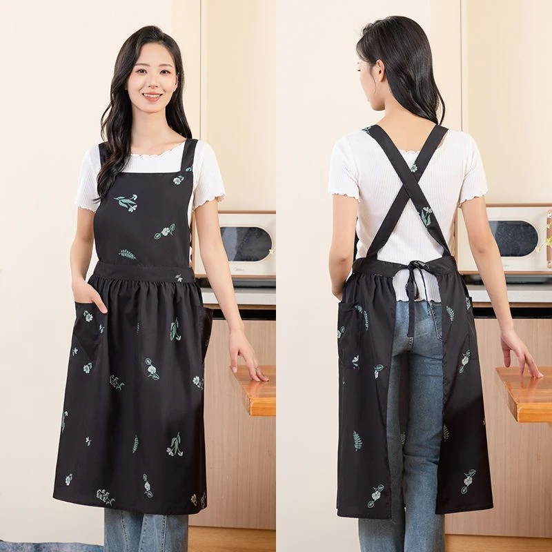 韩式围裙厨房家用新款2025明星同款女高颜值防泼水围腰花店工作服