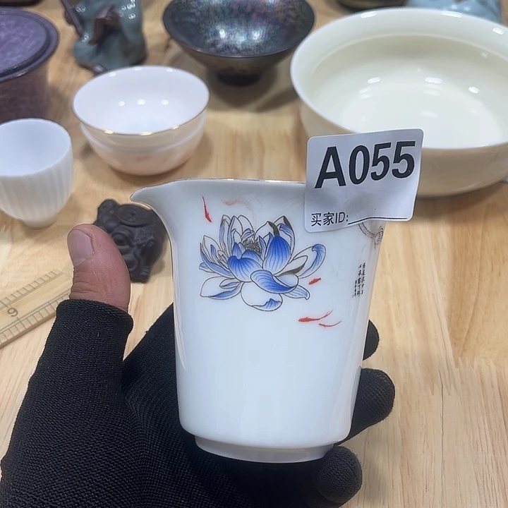 瓷片茶摆件工艺品摆件666