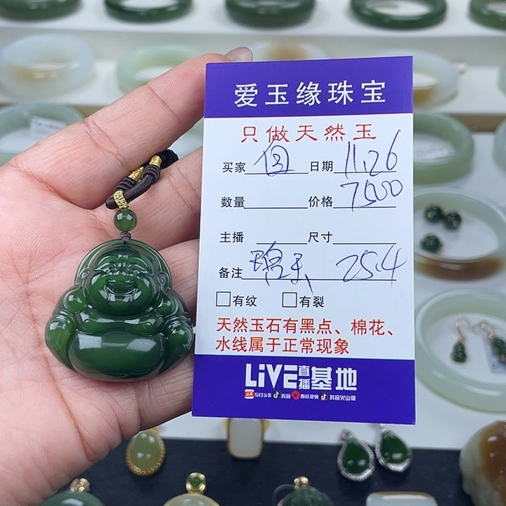 自***风和田玉（碧玉）未镶嵌颈饰