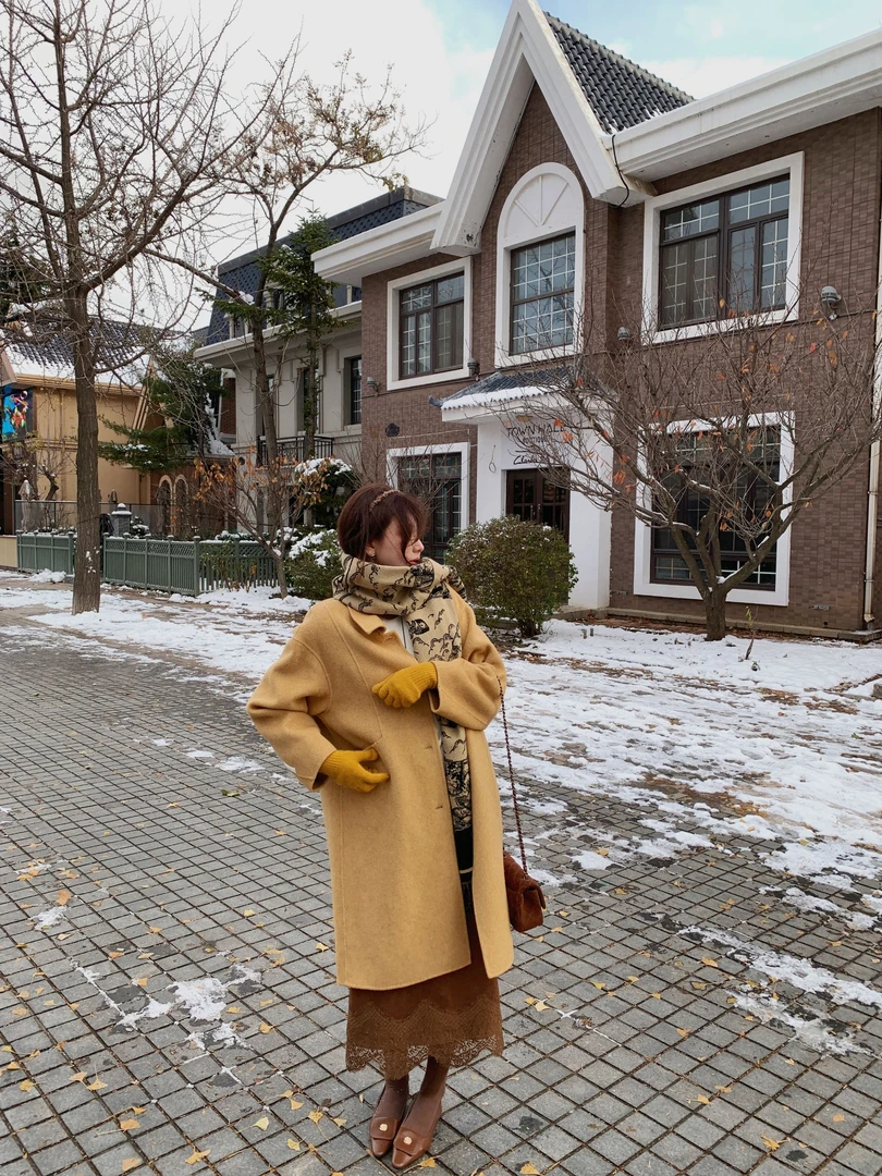 【芝士Cheese】明斯顿街区 77%绵羊毛重工毛呢外套时尚保暖百搭外套