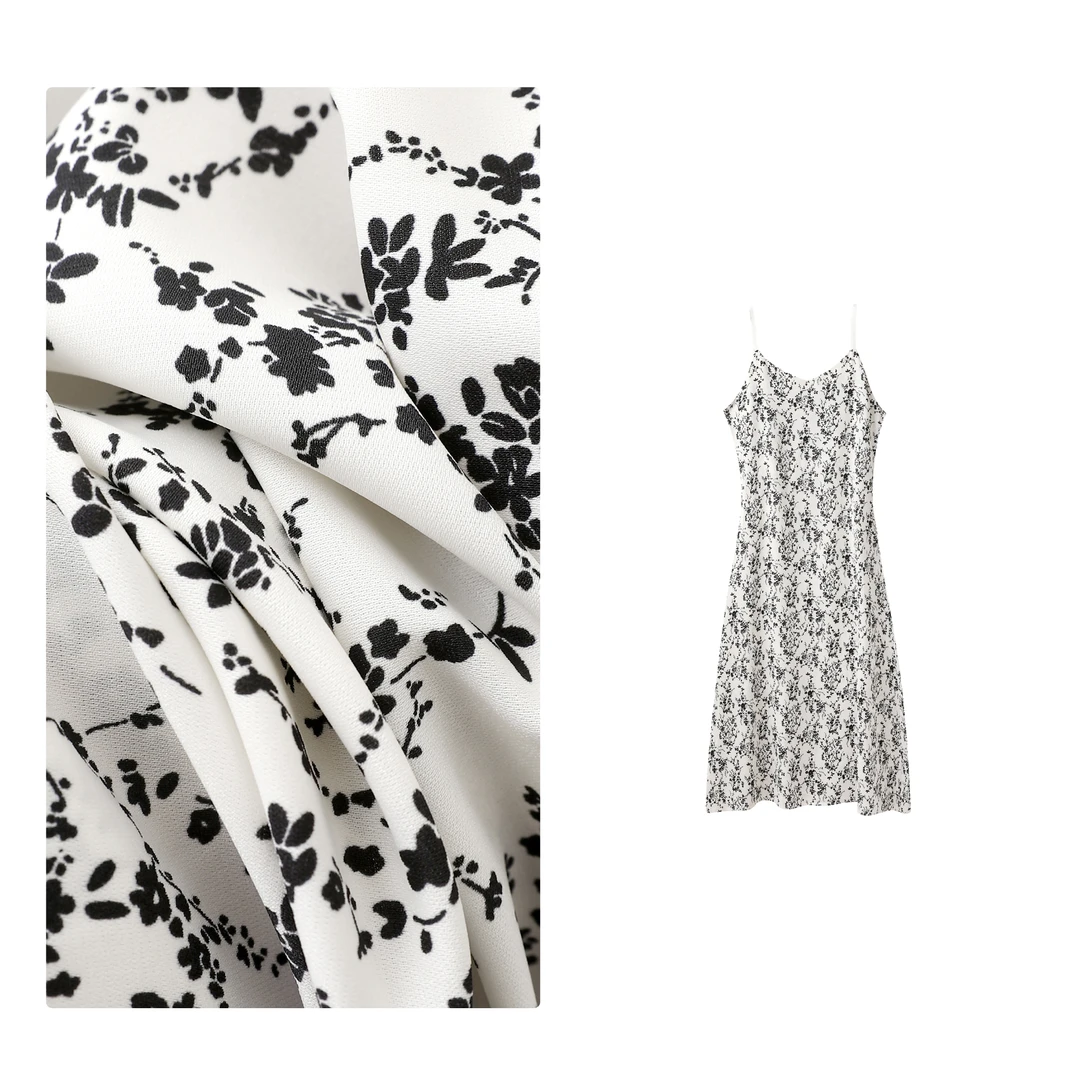 B 门店32&9！花荫吊带裙」休闲度假风垂坠舒适印花连衣裙女C22334