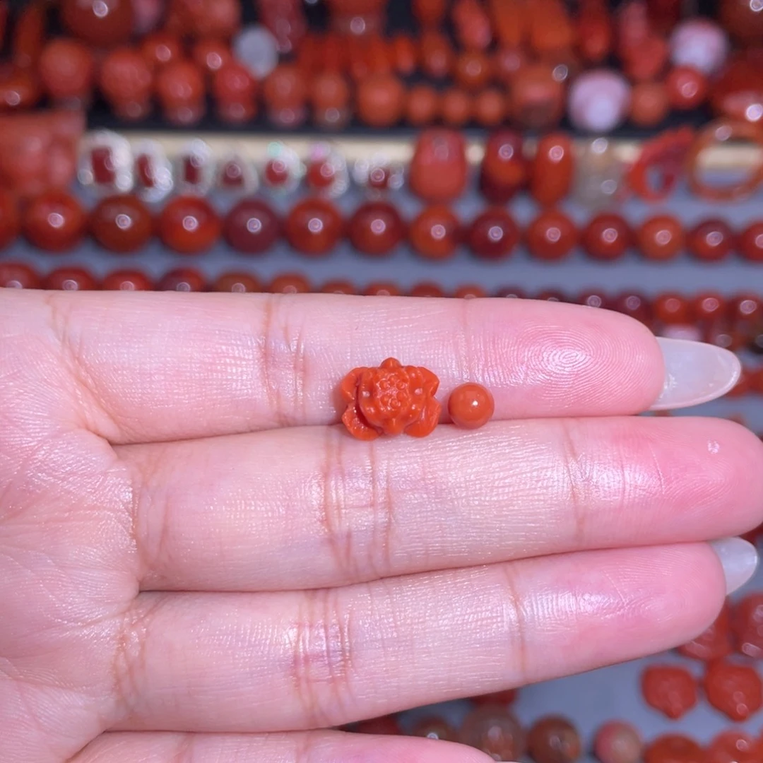 掩***月南红玛瑙配饰未镶嵌