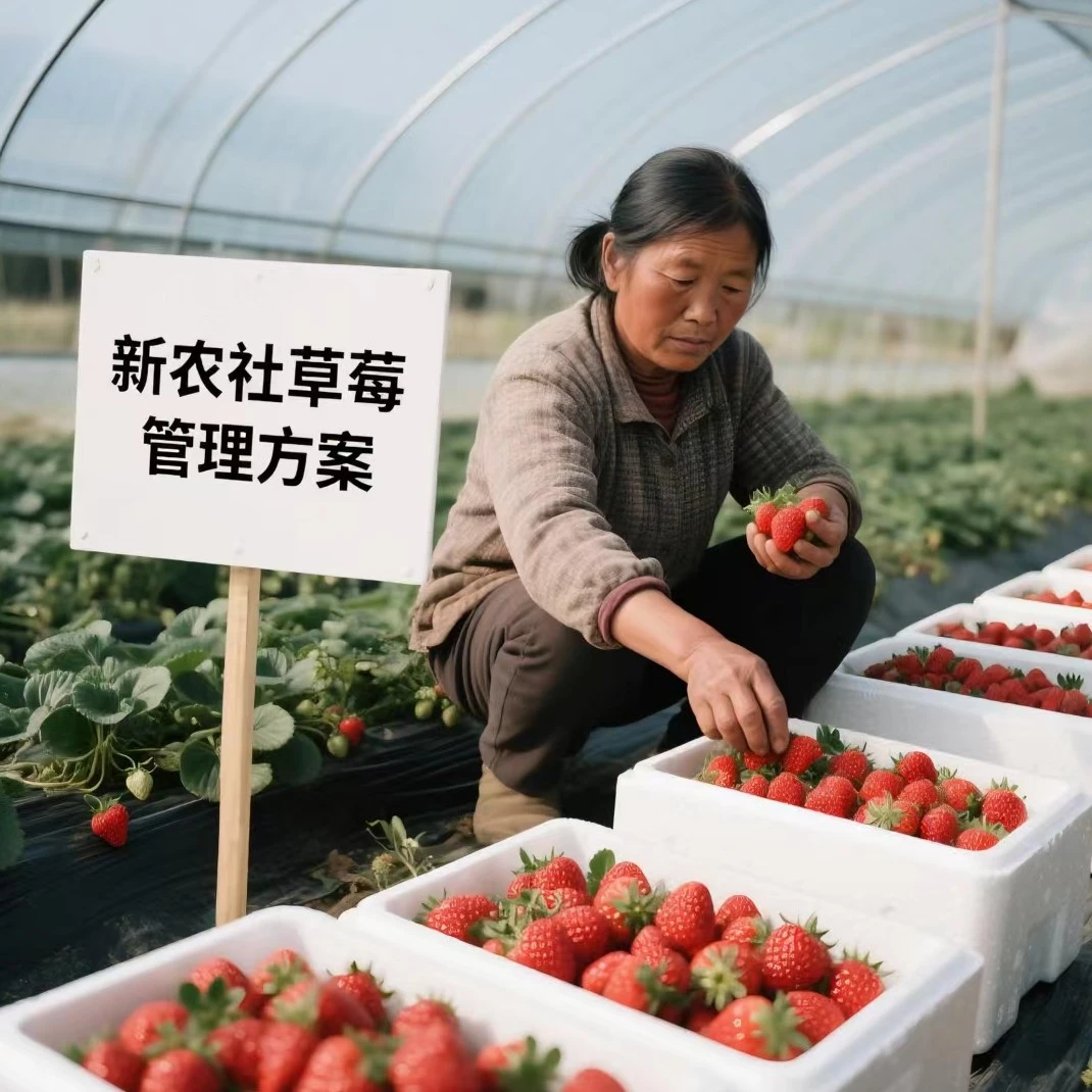 新农社草莓定植后管理方案