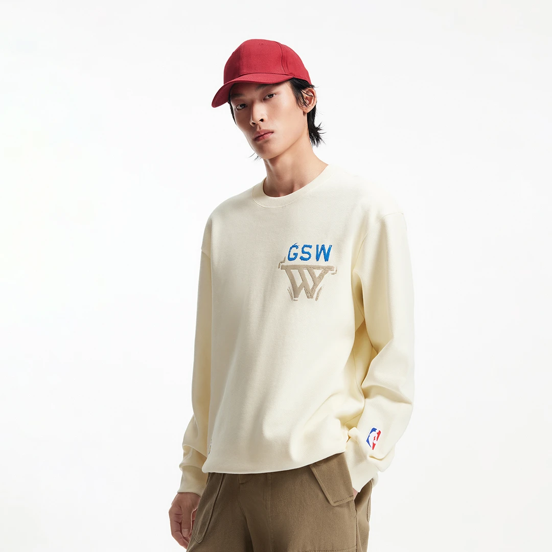 杰克琼斯男生NBA联名秋季圆领卫衣2025年新款运动百搭上衣