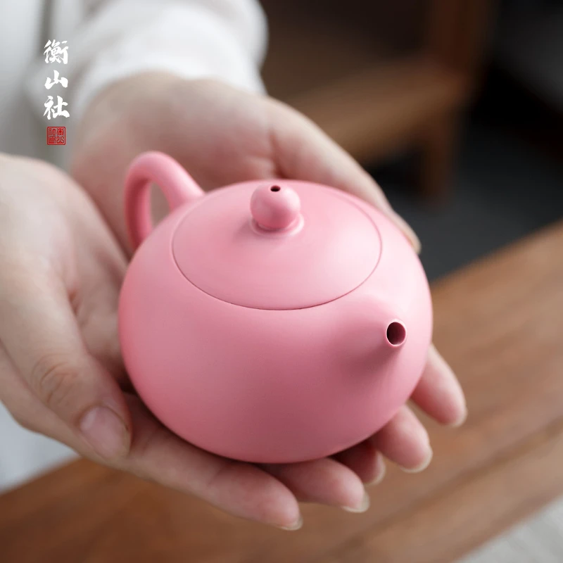 （胡子茶器）叶老师手作粉紫砂西施壶 1315