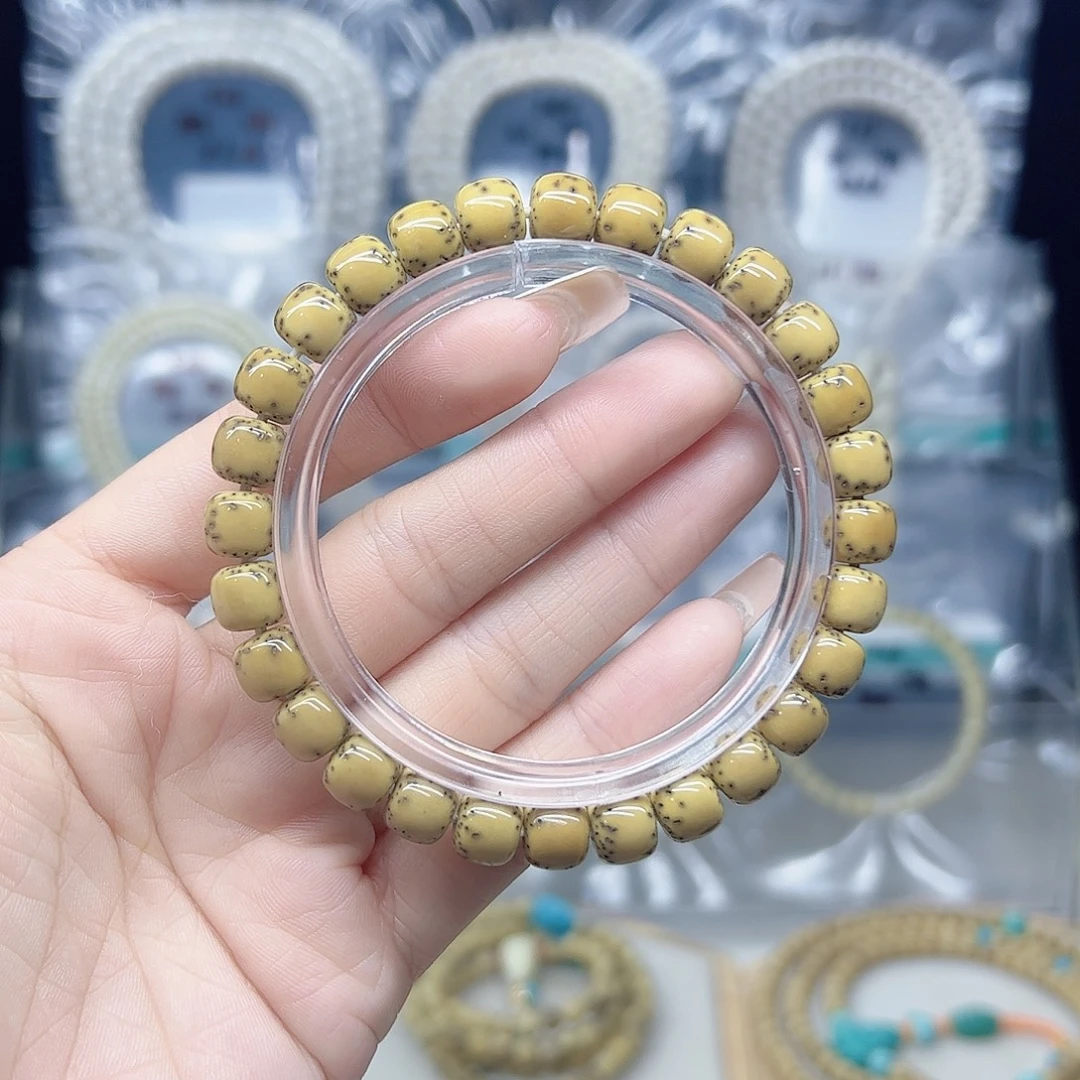 星月菩提手串石玉8*7糯冰半壁