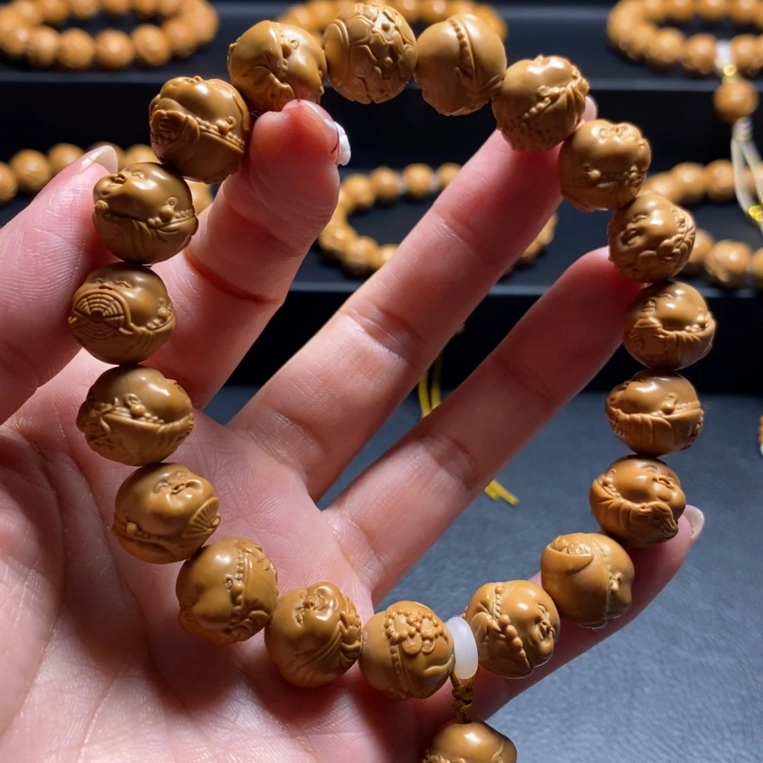 猴头核桃手串瑞兽弥勒13