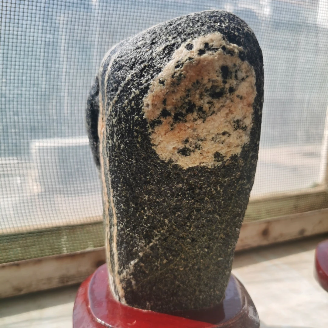 居家玄关庭院景观石造景奇石，一轮明月挂前川茶台摆件