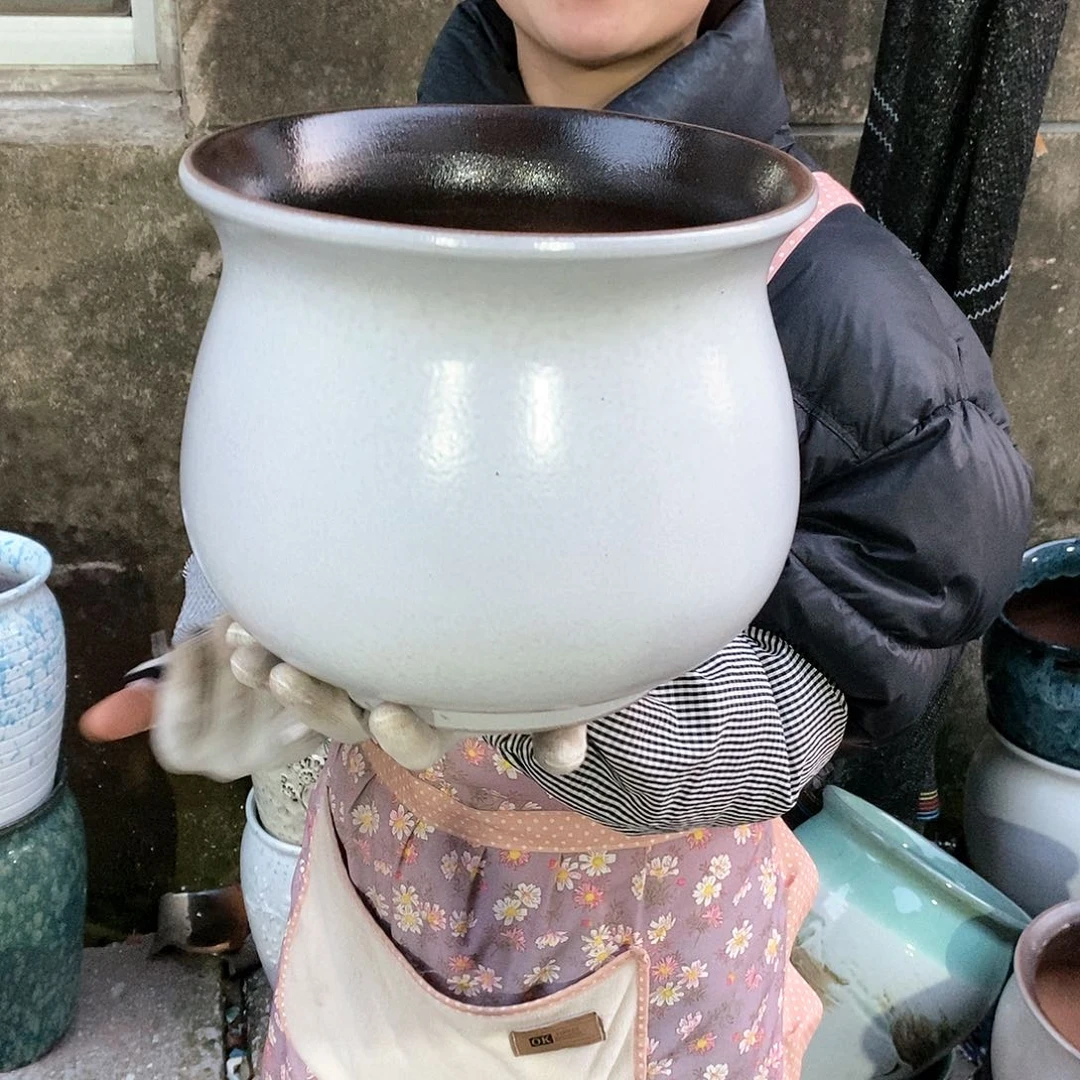 紫砂花盆正品口25高22