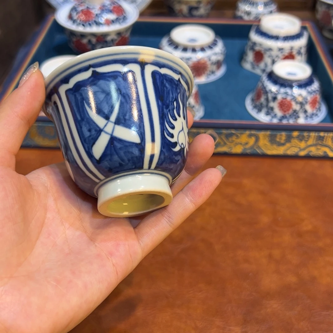 摆件景德镇陶瓷茶器百宝箱