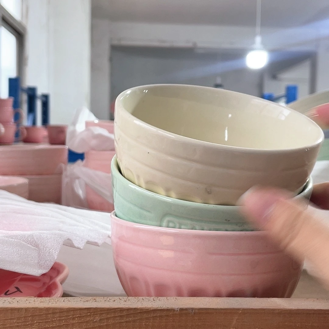 瓷片微瑕陶瓷餐具4个装
