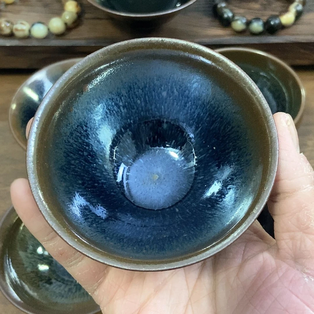 茶盏北之苑龙窑柴烧银毫二档