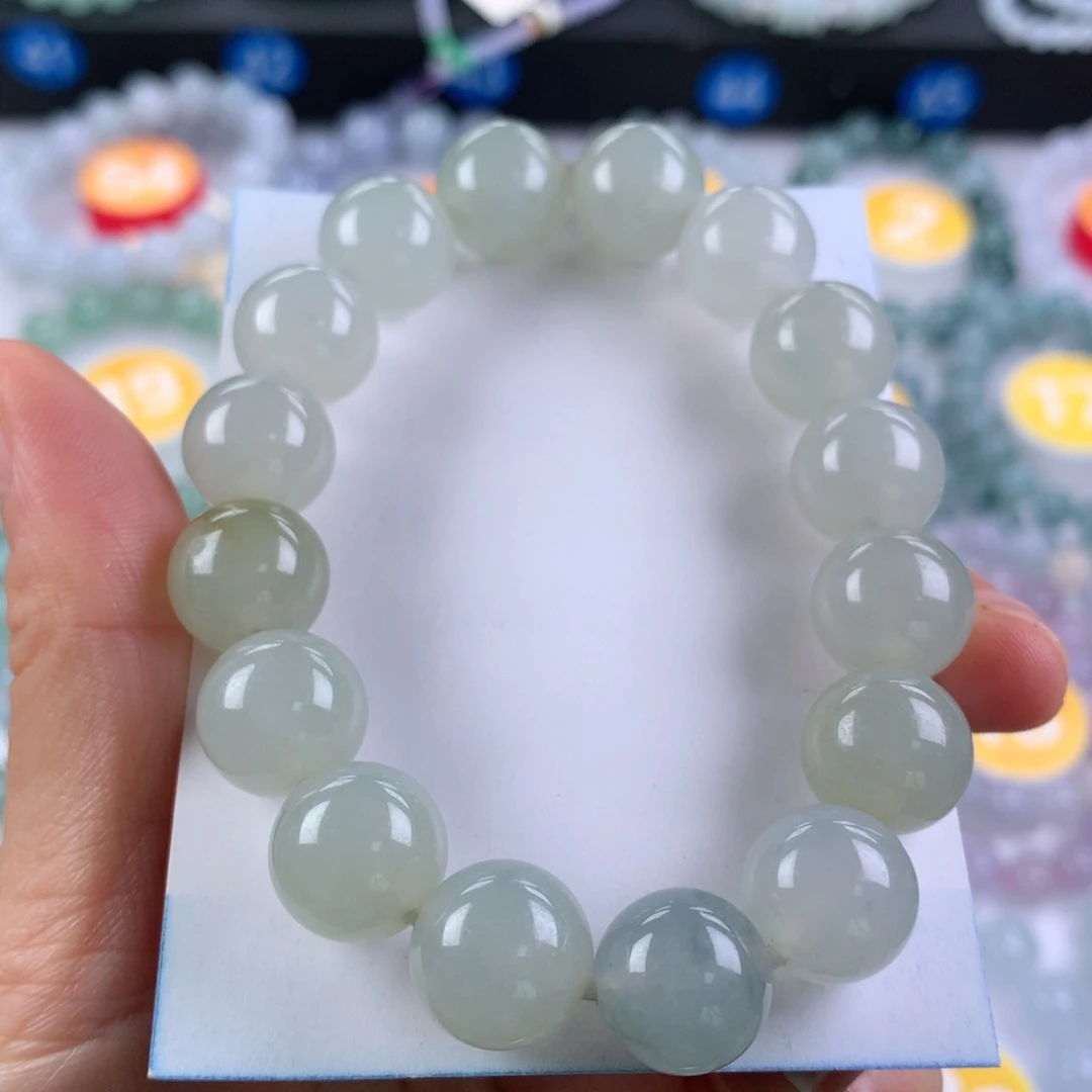 翡翠未镶嵌手链卡13